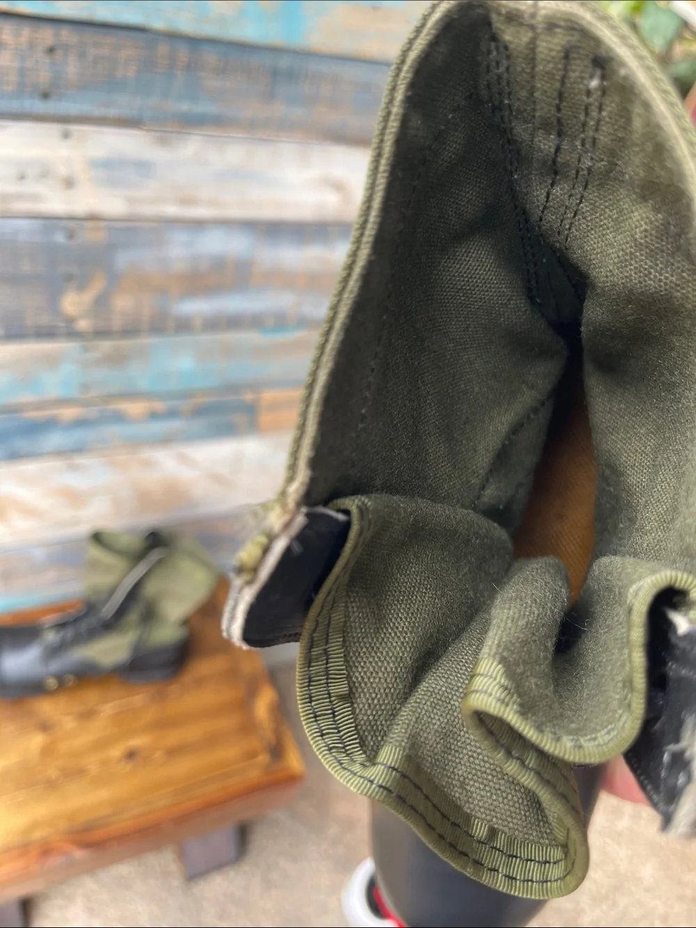 Vintage 1989 USGI Military Combat Jungle Boots 7.5W Spike Protective